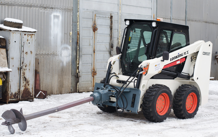 буровая установка (ямобур) на мини-погрузчик