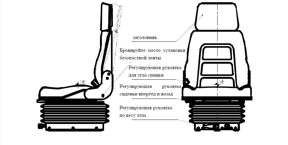 сиденье оператора Lonking LG833B
